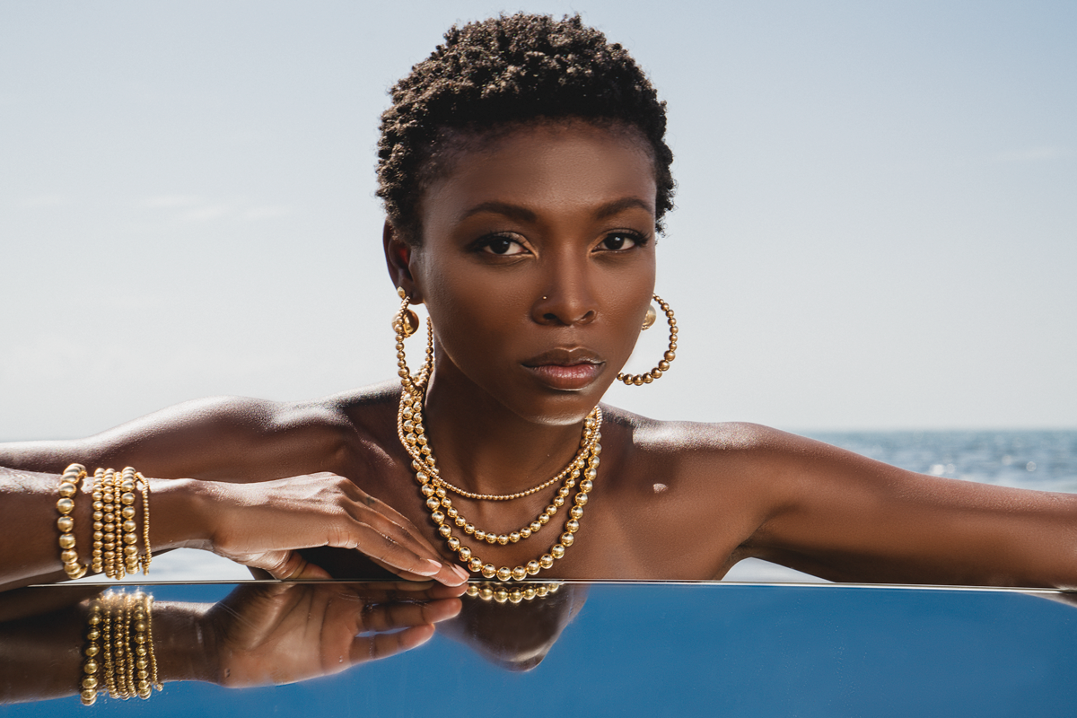 Deluge Gold Necklaces