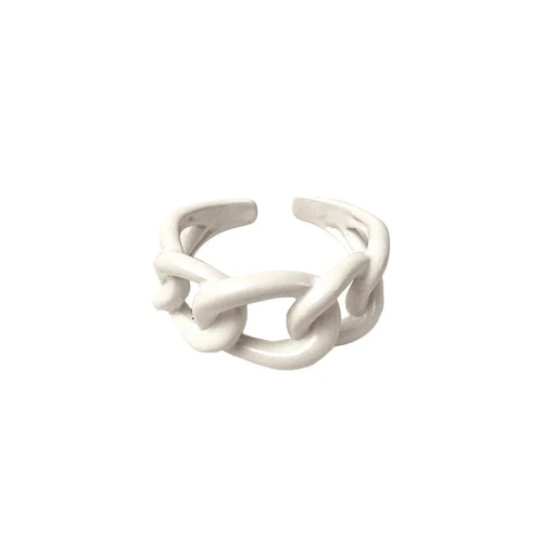 White Chain Ring