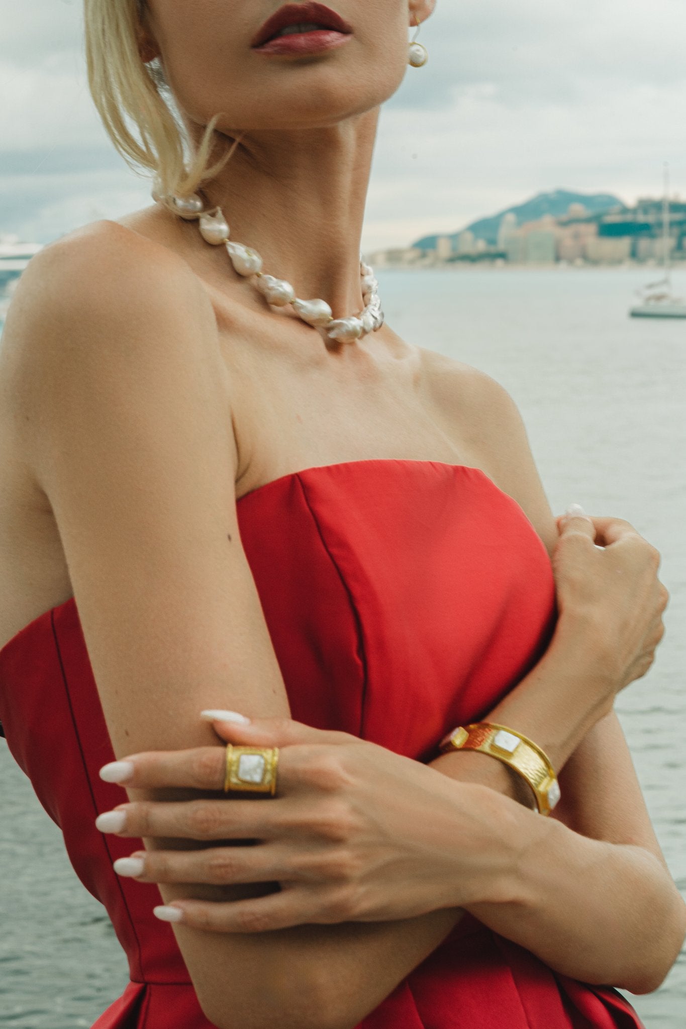 Square Pearl Ring