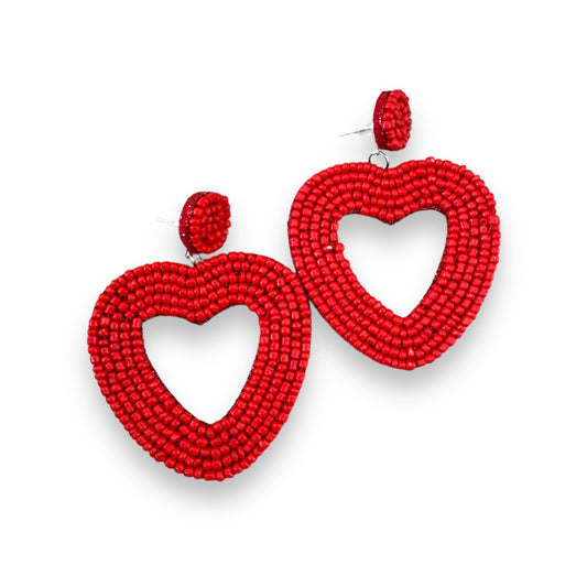 Red Heart Earrings