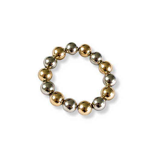 Gold and Silver Balls Bracelet