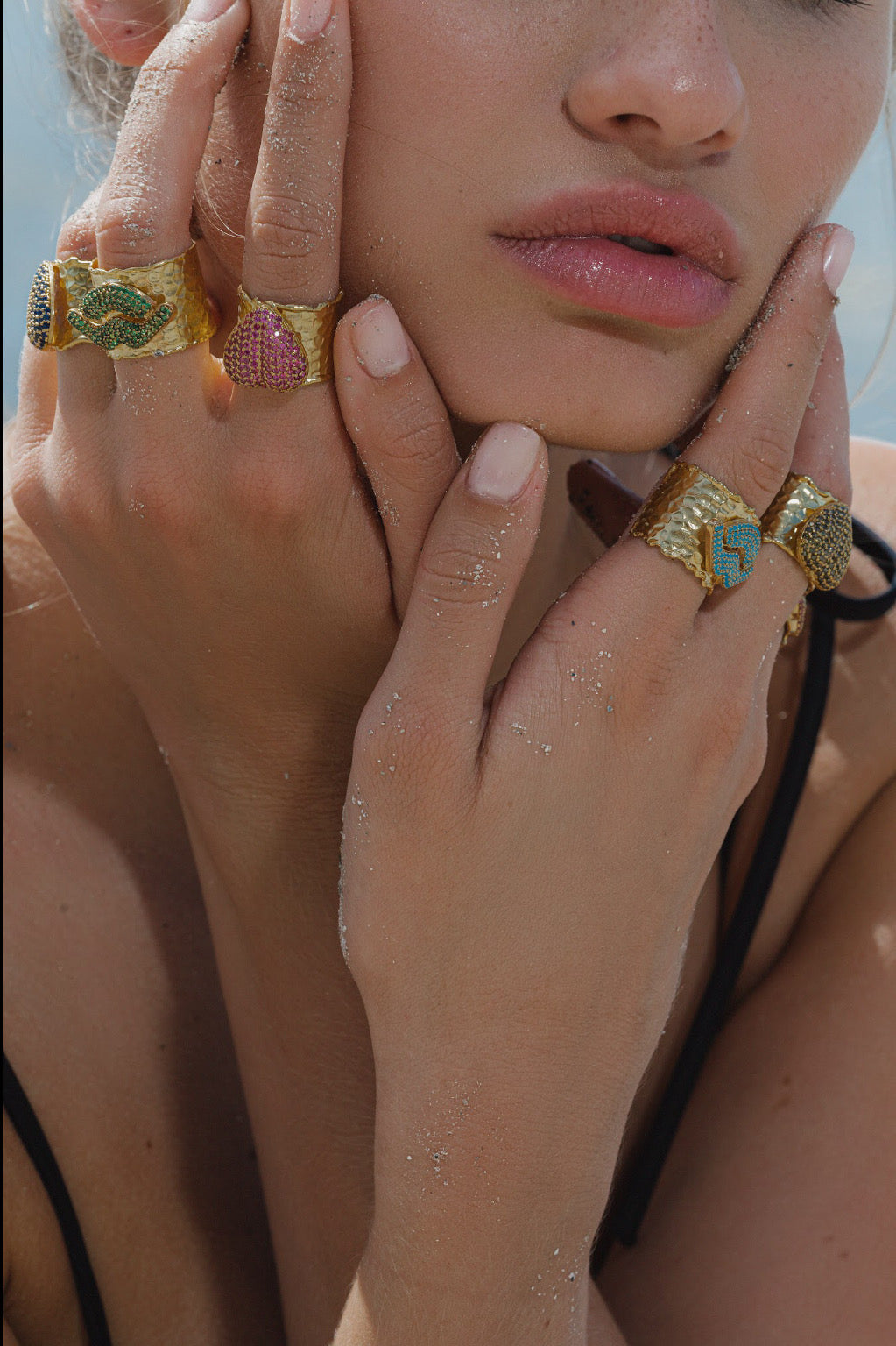 【Que Sera, Sera*】ガラスのリング Sand Heart Rings – Serabondy